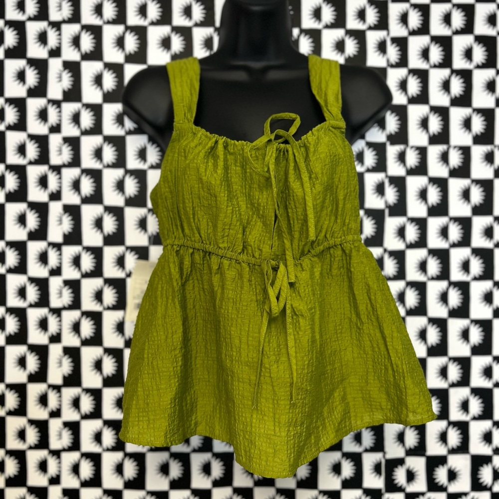 🆕 a new day Olive Green Tank Top